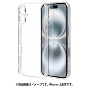 8361-IP461TPLCL [iPhone 16用 ソフトケース TPU 極限保護 精密設計 衝撃吸収 クリア 1.3mm ワイヤレス充電対応]