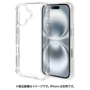 8112IP461HPSCL [iPhone 16用 ハイブリッドケース カバー ハイブリッド 衝撃吸収 四隅保護 強い 頑丈 クリア TPU＋PC]