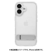 8114IP461HPCL [iPhone 16用 ハイブリッドケース カバー ハイブリッド 衝撃吸収 強い 頑丈 TPU＋PC キックスタンド付き クリア]
