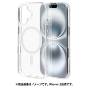8365-IP461HAMCL [iPhone 16用 ハイブリッドケース カバー ハイブリッド RHINOX ライノックス 衝撃吸収 MIL規格 強い 頑丈 Magsafe対応 クリア 表面硬度5H]