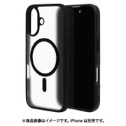 8120IP461HAMBKFW [iPhone 16用 ハイブリッドケース カバー ハイブリッド RHINOX ライノックス 衝撃吸収 MIL規格 強い 頑丈 Magsafe対応 ブラック フロストホワイト 表面硬度2H]