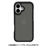 8124IP461HPBK [iPhone 16用 Air-C ハイブリッドケース TPU×PC 衝撃吸収 エアクッション付き ブラック]