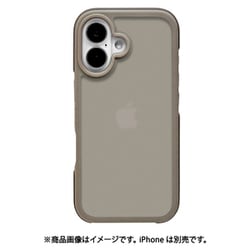 8126IP461HPTA [iPhone 16用 Air-C ハイブリッドケース TPU×PC 衝撃吸収 エアクッション付き トープ]