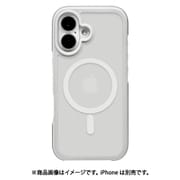 8128IP461HPMWH [iPhone 16用 Air-C ハイブリッドケース TPU×PC 衝撃吸収 エアクッション付き MagSafe対応 MIL規格 ホワイト]