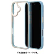 8136IP461HPLBL [iPhone 16用 bicolor ハイブリッドケース カバー ハイブリッド 衝撃吸収 強い 頑丈 TPU＋PC ライトブルー]