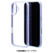 8138IP461HPPU [iPhone 16用 aurora ハイブリッドケース カバー ハイブリッド 衝撃吸収 強い 頑丈 TPU＋PC オーロラフレーム パープルクリア]