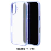 8141IP461HPPUFW [iPhone 16用 aurora ハイブリッドケース カバー ハイブリッド 衝撃吸収 強い 頑丈 TPU＋PC オーロラフレーム パープル フロストホワイト]