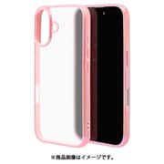 8142IP461HPPKFW [iPhone 16用 aurora ハイブリッドケース カバー ハイブリッド 衝撃吸収 強い 頑丈 TPU＋PC オーロラフレーム ピンク フロストホワイト]