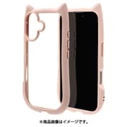 8145IP461HPSPK [iPhone 16用 ハイブリッドケース 猫耳 猫 衝撃吸収 TPU＋PC かわいい MIL規格 スモーキーピンク]
