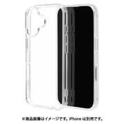 8151IP461HPCL [iPhone 16用 KAZARITAI ハイブリッドケース カバー ハイブリッド 衝撃吸収 強い 頑丈 クリア TPU＋PC]