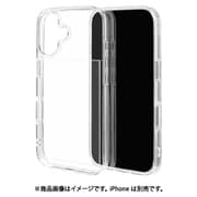 8157IP461HPCL [iPhone 16用 KAZARITAI ハイブリッドケース カバー ハイブリッド 衝撃吸収 強い 頑丈 トレーディングカードポケット付き クリア TPU＋PC]