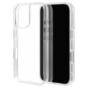 8158IP461HPCL [iPhone 16用 KAZARITAI ハイブリッドケース カバー ハイブリッド 衝撃吸収 強い 頑丈 アクリルスタンドケース クリア TPU＋PC]