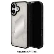 8168IP461HPWH [iPhone 16用 iLBE ハイブリッドケース カバー ハイブリッド 衝撃吸収 強い 頑丈 TPU＋PC 背面ミラー付き 大理石調 オフホワイト]