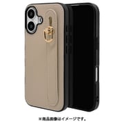 8173IP461TPEP [iPhone 16用 iLBE ソフトケース TPU 衝撃吸収 背面バンド付き エトープ]