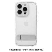 8209IP461PHPCL [iPhone 16 Pro用 ハイブリッドケース カバー ハイブリッド 衝撃吸収 強い 頑丈 TPU＋PC キックスタンド付き クリア]