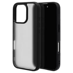 8212IP461PHABKFW [iPhone 16 Pro用 ハイブリッドケース カバー ハイブリッド RHINOX ライノックス 衝撃吸収 MIL規格 強い 頑丈 ブラック フロストホワイト 表面硬度2H]