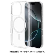 8375-IP461PHAMCL [iPhone 16 Pro用 ハイブリッドケース カバー ハイブリッド RHINOX ライノックス 衝撃吸収 MIL規格 強い 頑丈 Magsafe対応 クリア 表面硬度5H]