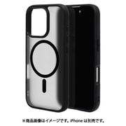 8215IP461PHAMBKFW [iPhone 16 Pro用 ハイブリッドケース カバー ハイブリッド RHINOX ライノックス 衝撃吸収 MIL規格 強い 頑丈 Magsafe対応 ブラック フロストホワイト 表面硬度2H]