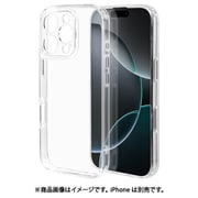 8377-IP461PHAMLCL [iPhone 16 Pro用 ハイブリッドケース カバー ハイブリッド 極限保護 精密設計 RHINOX ライノックス 衝撃吸収 MIL規格 強い 頑丈 クリア 表面硬度5H]