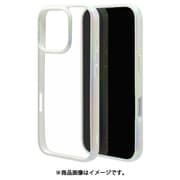 8224IP461PHPWH [iPhone 16 Pro用 aurora ハイブリッドケース カバー ハイブリッド 衝撃吸収 強い 頑丈 TPU＋PC オーロラフレーム ホワイトクリア]