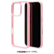 8226IP461PHPPK [iPhone 16 Pro用 aurora ハイブリッドケース カバー ハイブリッド 衝撃吸収 強い 頑丈 TPU＋PC オーロラフレーム ピンククリア]