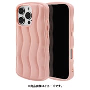 8239IP461PTPPK [iPhone 16 Pro用 MY.DECOR stripe ソフトケース ウェーブ TPU 衝撃吸収 ピンク]