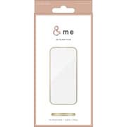 PM-A24AFLGFGD [iPhone 16/15用 ガラスフィルム 高透明 全面保護 365日交換保証 強化ガラス 表面硬度10H 角割れ防止 フレーム付 指紋防止 飛散防止 貼り付けツール付 気泡防止 ＆me シャンパンゴールド]