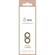 PM-A24AFLLP6BE [iPhone 16/16 Plus用 カメラフィルム ガラス カメラ全体保護 全面グリッター 高透明 強化ガラス 表面硬度10H 指紋防止 飛散防止 カメラレンズ保護カバー ＆me カフェオレ]