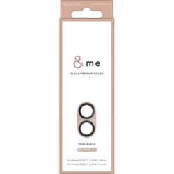 PM-A24AFLLP6PN [iPhone 16/16 Plus用 カメラフィルム ガラス カメラ全体保護 全面グリッター 高透明 強化ガラス 表面硬度10H 指紋防止 飛散防止 カメラレンズ保護カバー ＆me ピンク]