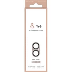 PM-A24AFLLP6PU [iPhone 16/16 Plus用 カメラフィルム ガラス カメラ全体保護 全面グリッター 高透明 強化ガラス 表面硬度10H 指紋防止 飛散防止 カメラレンズ保護カバー ＆me ラベンダー]
