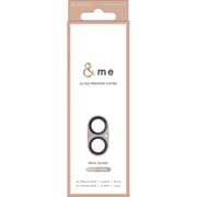 PM-A24AFLLP6PU [iPhone 16/16 Plus用 カメラフィルム ガラス カメラ全体保護 全面グリッター 高透明 強化ガラス 表面硬度10H 指紋防止 飛散防止 カメラレンズ保護カバー ＆me ラベンダー]