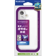 PM-A24AHVCK2CR [iPhone 16用 ケース ハイブリッド カバー フォルティモ 衝撃吸収 カメラレンズ保護設計 ストラップホール付 硬度5H 黄変防止 クリア]