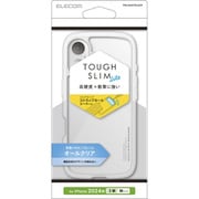 PM-A24ATSLACR [iPhone 16用 ケース ハイブリッド カバー 衝撃吸収 軽量 薄型 ストラップホール付 硬度5H ストラップホールシート付 TOUGH SLIM LITE クリア]