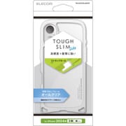 PM-A24ATSLASHCR [iPhone 16用 ケース ハイブリッド カバー 衝撃吸収 軽量 薄型 ショルダーストラップホール付 硬度5H TOUGH SLIM LITE クリア]