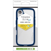 PM-A24ATSLFCNV [iPhone 16用 ケース ハイブリッド カバー 衝撃吸収 軽量 薄型 カメラ周り保護 ストラップホール付 硬度5H ストラップホールシート付 TOUGH SLIM LITE ネイビー]