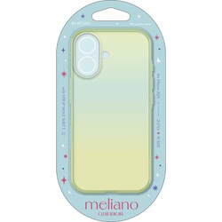PM-A24AUCAGN [iPhone 16用 ケース ソフト カバー 耐衝撃 カメラレンズ保護設計 オーロラ ストラップホールシート付 meliano グリーン]