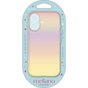 PM-A24AUCAPN [iPhone 16用 ケース ソフト カバー 耐衝撃 カメラレンズ保護設計 オーロラ ストラップホールシート付 meliano ピンク]