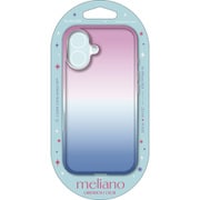 PM-A24AUCWCPNBU [iPhone 16用 ケース ソフト カバー 耐衝撃 カメラレンズ保護設計 グラデーション ストラップホールシート付 meliano サクラ×アクア]