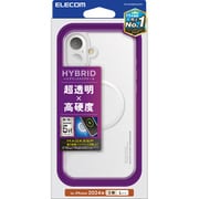 PM-A24BMAG02WH [iPhone 16 Plus用 ケース ハイブリッド カバー 衝撃吸収 カメラレンズ保護設計 磁力吸着ワイヤレス充電対応 硬度5H ホワイト]