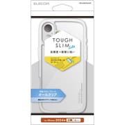 PM-A24BTSLACR [iPhone 16 Plus用 ケース ハイブリッド カバー 衝撃吸収 軽量 薄型 ストラップホール付 硬度5H ストラップホールシート付 TOUGH SLIM LITE クリア]