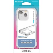 PM-A24CHVAIRCR [iPhone 16 Pro用 ケース ハイブリッド カバー 衝撃吸収 軽量 カメラ周り保護 MUBRAIN クリア×クリア]