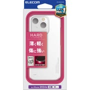 PM-A24CPVKCR [iPhone 16 Pro用 ケース ハード カバー 軽量 薄型 カメラレンズ保護設計 ストラップホール付 UVコート クリア]