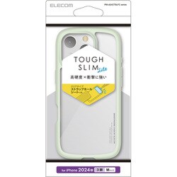 PM-A24CTSLFCGNL [iPhone 16 Pro用 ケース ハイブリッド カバー 衝撃吸収 軽量 薄型 カメラ周り保護 ストラップホール付 硬度5H ストラップホールシート付 TOUGH SLIM LITE ピスタチオグリーン]