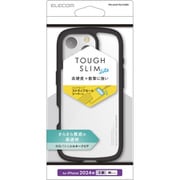 PM-A24CTSLFCSBK [iPhone 16 Pro用 ケース ハイブリッド カバー 衝撃吸収 軽量 薄型 カメラレンズ保護設計 ストラップホール付 背面マットクリア ストラップホールシート付 TOUGH SLIM LITE ブラック]
