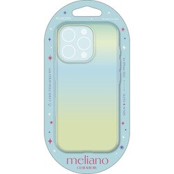 PM-A24CUCABU [iPhone 16 Pro用 ケース ソフト カバー 耐衝撃 カメラレンズ保護設計 オーロラ ストラップホールシート付 meliano ライトブルー]