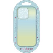 PM-A24CUCABU [iPhone 16 Pro用 ケース ソフト カバー 耐衝撃 カメラレンズ保護設計 オーロラ ストラップホールシート付 meliano ライトブルー]