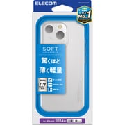 PM-A24CUCUCR [iPhone 16 Pro用 ケース ソフト カバー 衝撃吸収 超軽量 薄型 カメラレンズ保護設計 クリア]