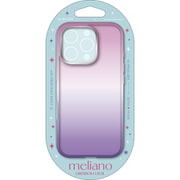 PM-A24CUCWCPNPU [iPhone 16 Pro用 ケース ソフト カバー 耐衝撃 カメラレンズ保護設計 グラデーション ストラップホールシート付 meliano サクラ×ラベンダー]