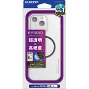 PM-A24DMAG02BK [iPhone 16 Pro Max用 ケース ハイブリッド カバー 衝撃吸収 カメラレンズ保護設計 磁力吸着ワイヤレス充電対応 硬度5H ブラック]