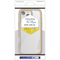 PM-A24DTSLFCBE [iPhone 16 Pro Max用 ケース ハイブリッド カバー 衝撃吸収 軽量 薄型 カメラ周り保護 ストラップホール付 硬度5H ストラップホールシート付 TOUGH SLIM LITE カフェオレ]